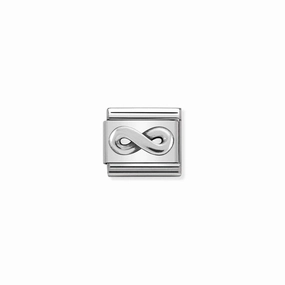 Nomination Composable Link Raised Infinity, Silver
