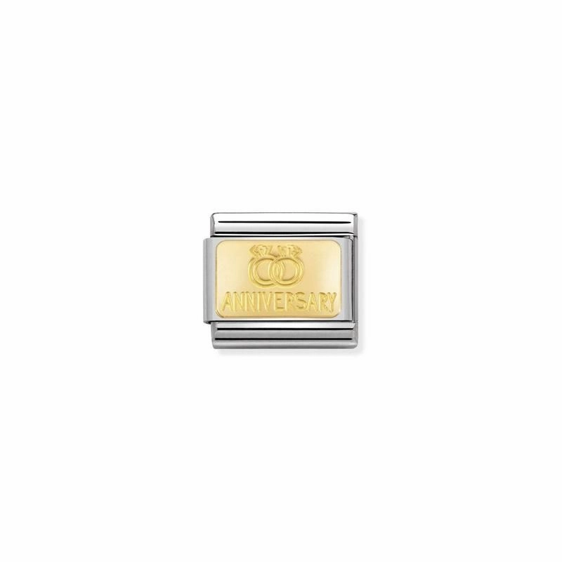 Nomination Composable Link Rings, 18K Gold