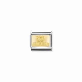 Nomination Composable Link Rings, 18K Gold