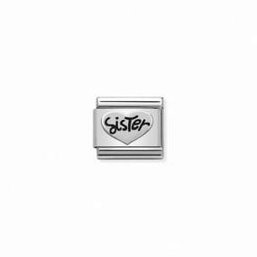 Nomination Composable Link Sister, Silver