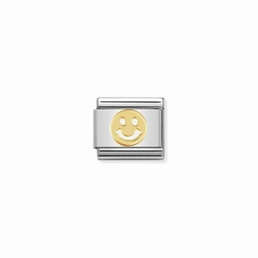 Nomination Composable Link Smile, 18K Gold