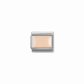 Nomination Composable Link Smooth Plate, 9K Rose Gold