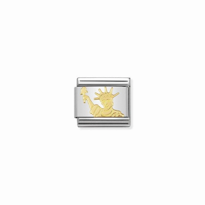 Nomination Composable Link Statue Of Liberty, 18K Gold