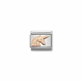 Nomination Composable Link Unicorn, 9K Rose Gold