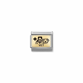 Nomination Composable Link Vet, 18K Gold