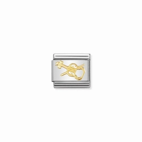 Nomination Composable Link Violin,18K Gold