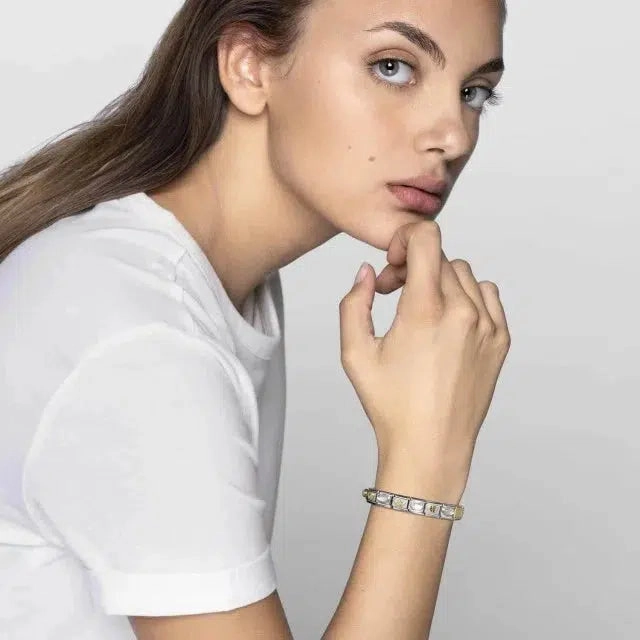 Nomination Composable Link White Mother Of Pearl Stone, 18K Gold