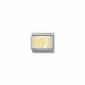 Nomination Composable Link Wife, 18K Gold