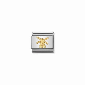 Nomination Composable Link Windmill, 18K Gold