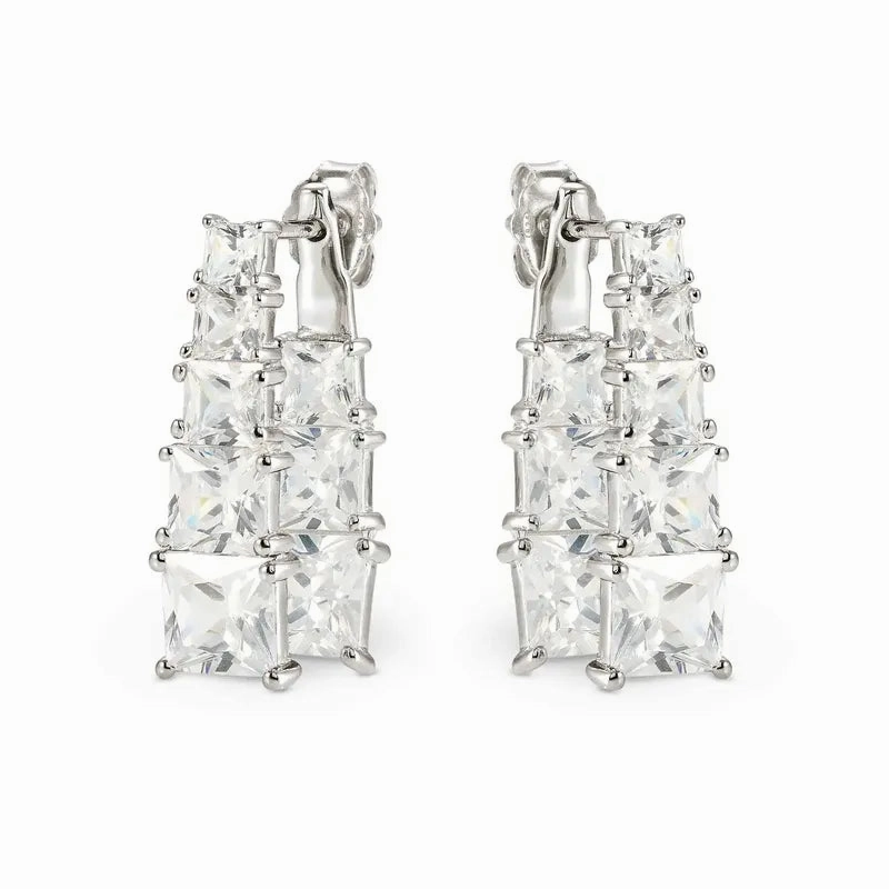 Nomination Daytonight Earrings with Cubic Zirconia, Sterling Silver