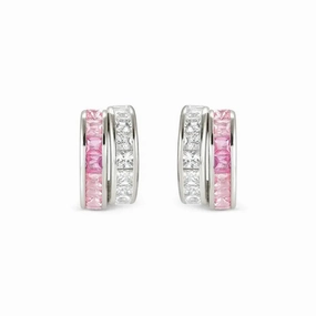 Nomination Daytonight Hoop Earrings with Cubic Zirconia, Sterling Silver