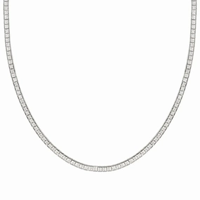 Nomination Daytonight Tennis Necklace, Cubic Zirconia, Sterling Silver