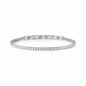 Nomination Daytonightt Tennis Bracelet, Cubic Zirconia, Sterling Silver