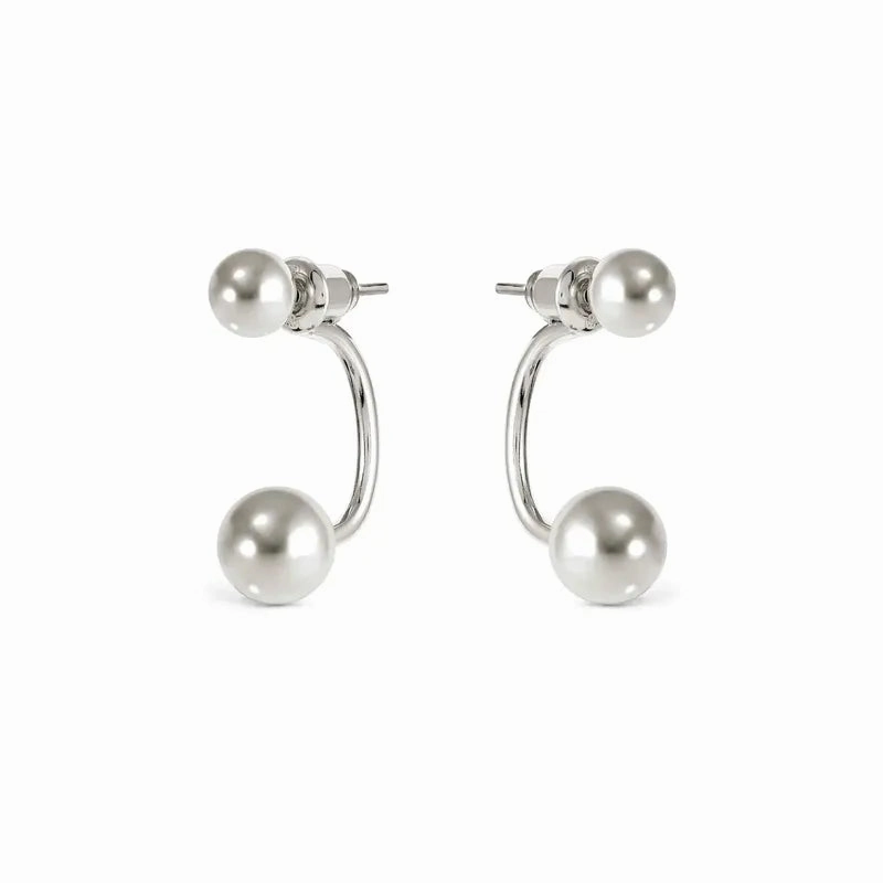 Nomination Fashion Era Earrings with 2 Spheres, Sterling Silver