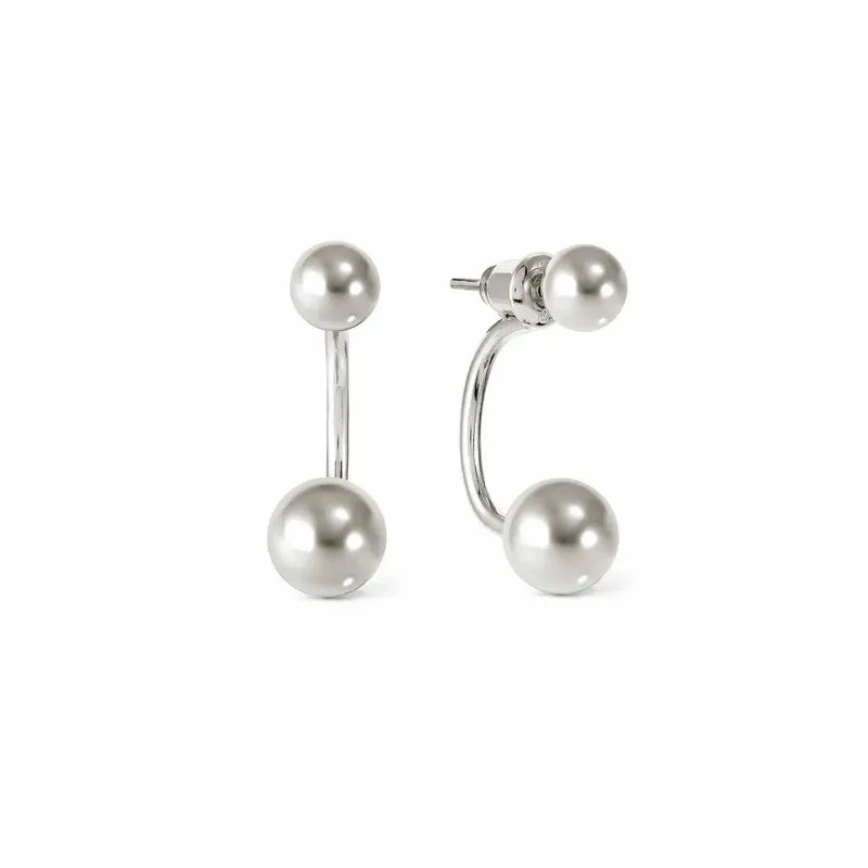 Nomination Fashion Era Earrings with 2 Spheres, Sterling Silver