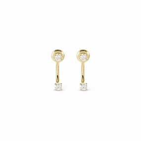 Nomination Fashion Era Earrings with Cubic Zirconia, PVD Yellow Gold