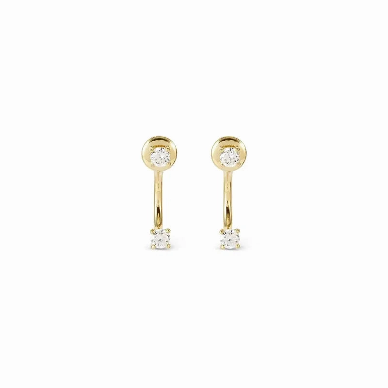 Nomination Fashion Era Earrings with Cubic Zirconia, PVD Yellow Gold