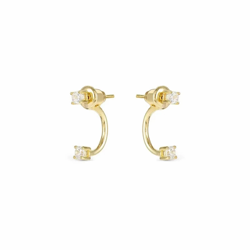 Nomination Fashion Era Earrings with Cubic Zirconia, PVD Yellow Gold