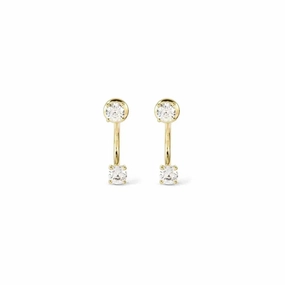 Nomination Fashion Era Large Earrings with Cubic Zirconia, PVD Yellow Gold