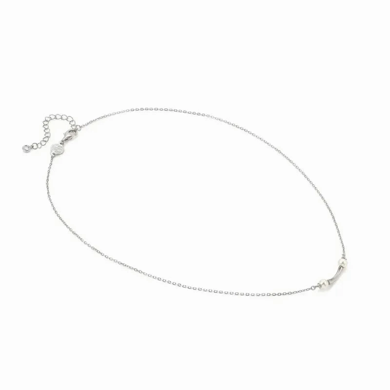Nomination Fashion Era Necklace with 2 Pearls, Sterling Silver