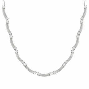 Nomination Fashion Era Necklace with Cubic Zirconia Pav, Sterling Silver