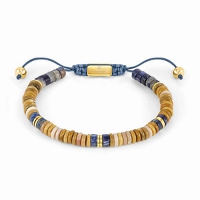 Nomination Instinct Bracelet, Brick Jasper Stone, Stainless Steel