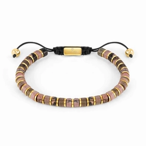 Nomination Instinct Style Bracelet, Rhodocrosite Stone, Stainless Steel