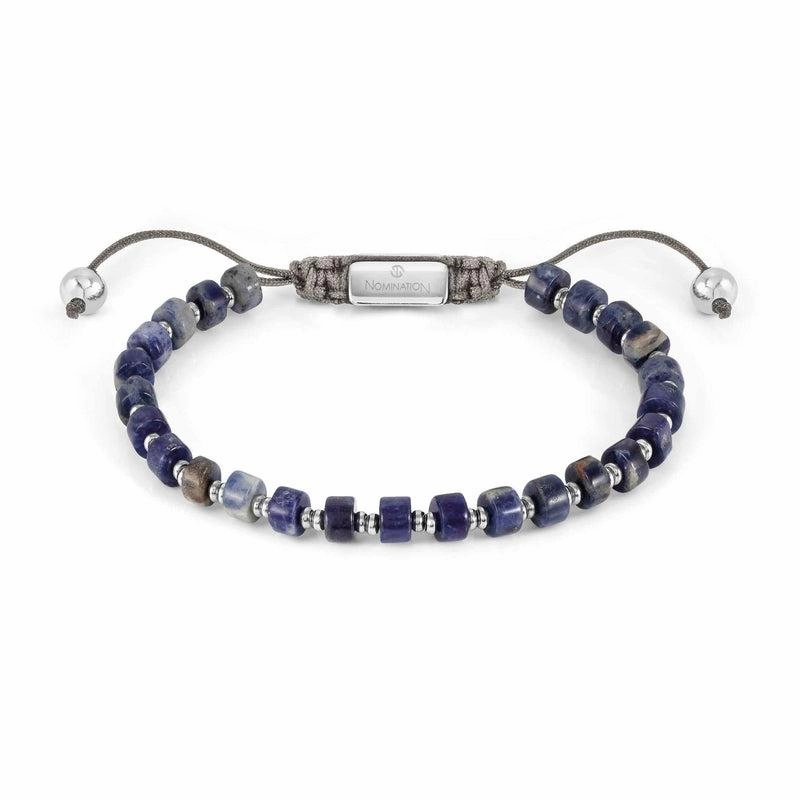 Nomination Instinct Style Bracelet, Sodalite Stone, Stainless Steel