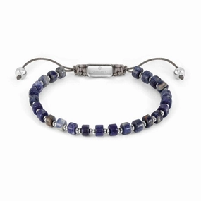 Nomination Instinct Style Bracelet, Sodalite Stone, Stainless Steel