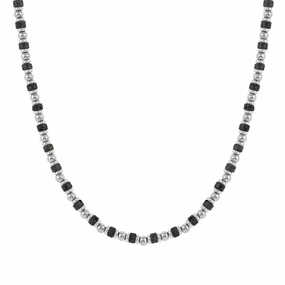 Nomination Instinct Style Sea Ed Necklace with Natural Stones, Stainless Steel