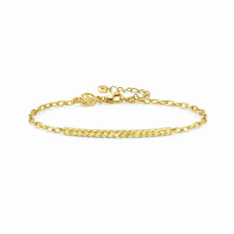 Nomination Lovelight Bracelet, White Cubic Zirconia, 18K Gold
