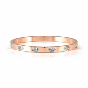 Nomination Pretty Bangle, Rigid Bracelet, Pink PVD & Coloured Stones