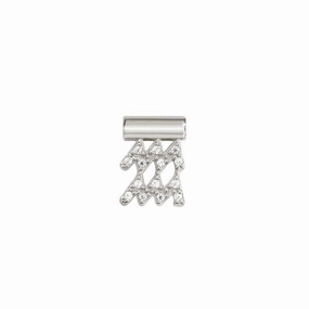 Nomination SeiMia Charm, Aquarius, Cubic Zirconia, Silver