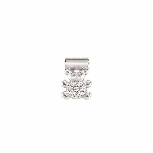 Nomination SeiMia Charm, Bear, Cubic Zirconia, Silver