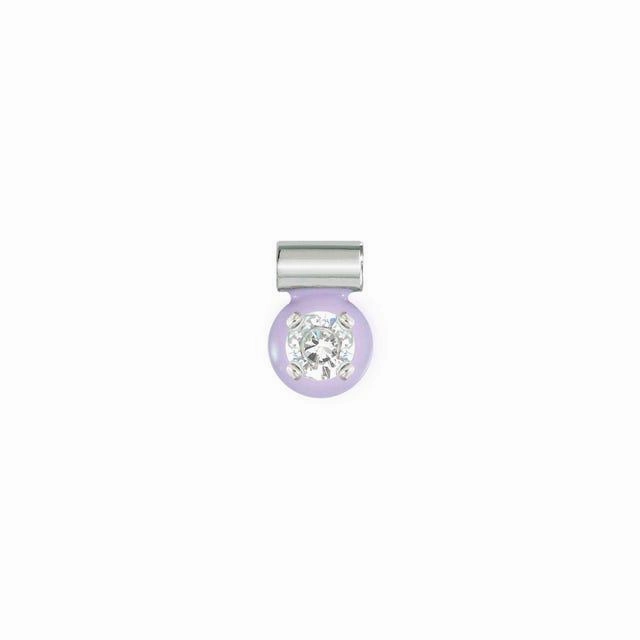 Nomination SeiMia Pendant, Lilac, Cubic Zirconia, Silver & Enamel