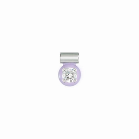 Nomination SeiMia Pendant, Lilac, Cubic Zirconia, Silver & Enamel