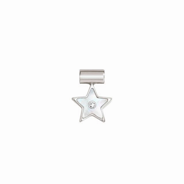 Nomination SeiMia Pendant, Mother Of Pearl Star, Cubic Zirconia, Silver