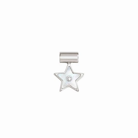 Nomination SeiMia Pendant, Mother Of Pearl Star, Cubic Zirconia, Silver