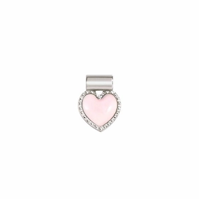 Nomination SeiMia Pendant, Pink Heart, Silver & Enamel
