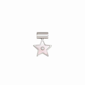Nomination SeiMia Pendant, Pink Mother Of Pearl Star, Cubic Zirconia, Silver