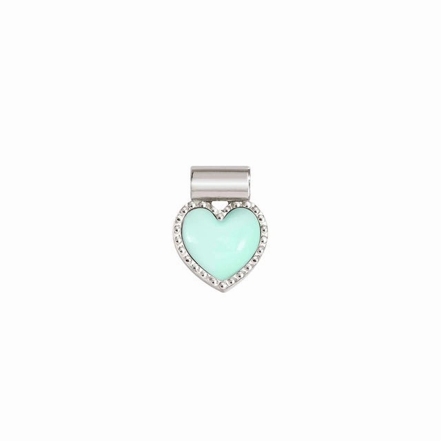 Nomination SeiMia Pendant, Turquoise Heart, Silver & Enamel
