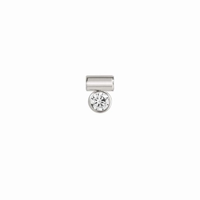 Nomination SeiMia Pendant, White Cubic Zirconia, Silver