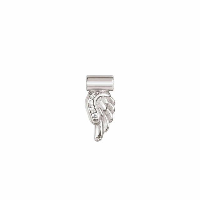 Nomination SeiMia Pendant, Wing, Cubic Zirconia, Silver