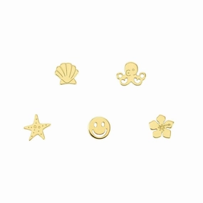 Nomination Set 5 Single Earrings With Gold Plated Finish