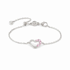 Nomination Shine Me Up Bracelet, Heart & Cubic Zirconia, Silver