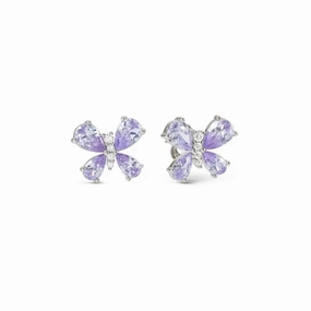 Nomination Shine Me Up Earrings, Butterfly with Cubic Zirconia, Sterling Silver