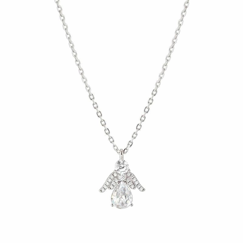 Nomination Shine Me Up Necklace, Angel with Cubic Zirconia, Sterling Silver