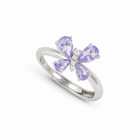 Nomination Shine Me Up Ring, Gemstone Butterfly