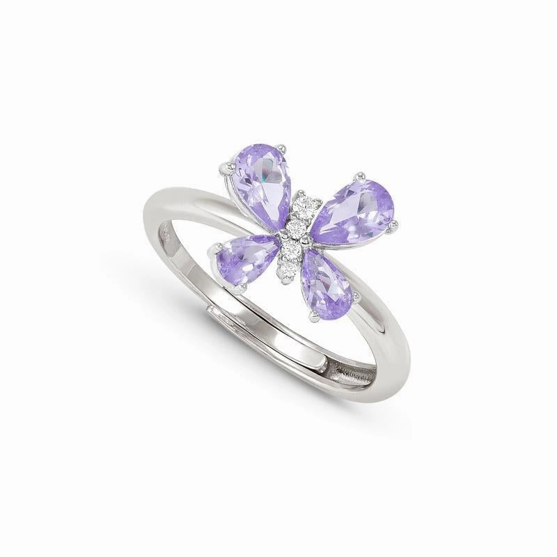 Nomination Shine Me Up Ring, Gemstone Butterfly