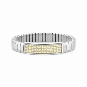 Nomination Stretchable Steel Medium Glitter Bracelet